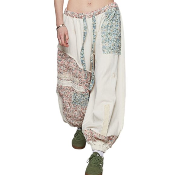 POL JOGGERS RELAXED PATCHWORK  OATMEAL MATCHING JACKET AVAILABLE 100% CTN - Picture 14 of 16